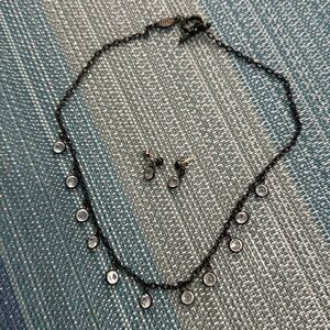 Crystal Necklace & Earrings